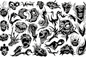 monster tattoo idea