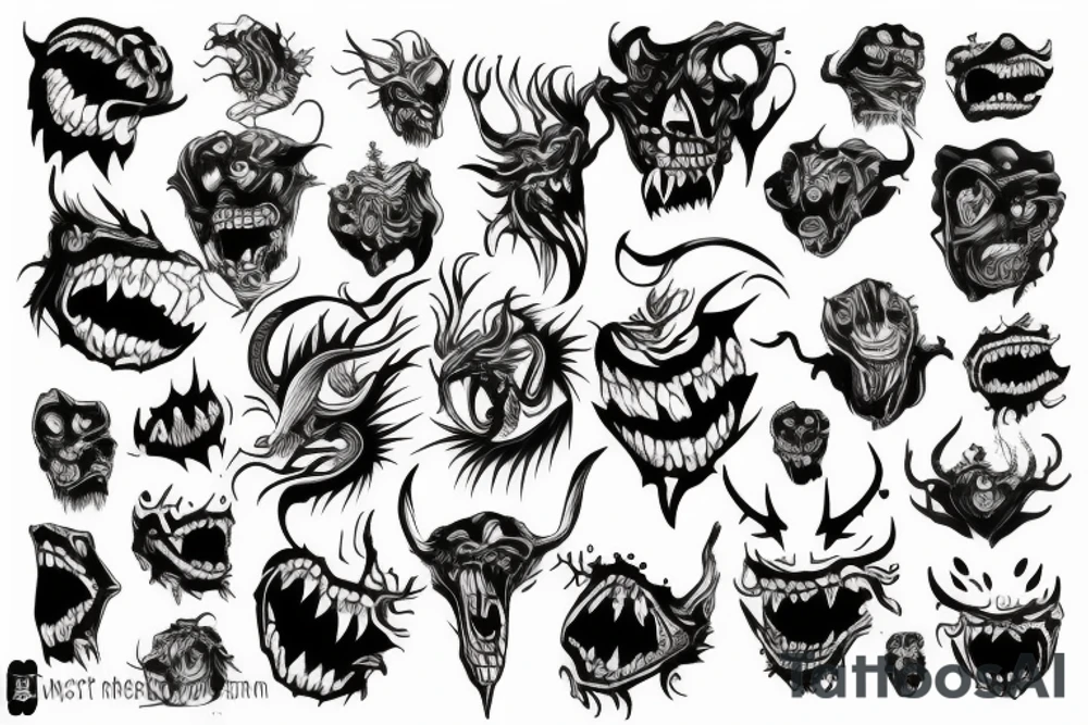 monster tattoo idea