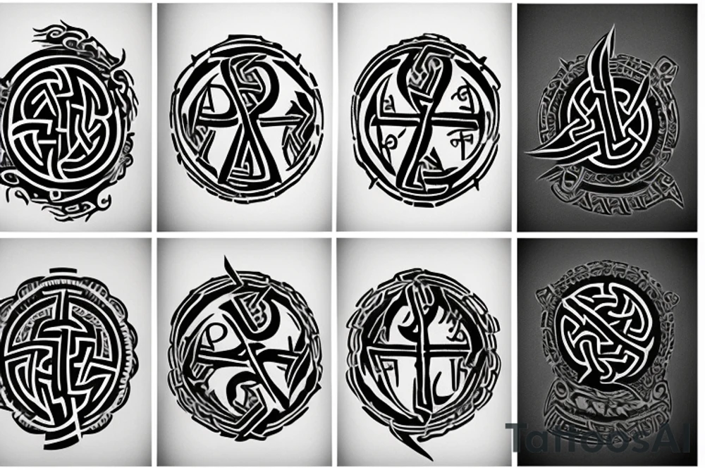 Viking rune tattoo on arm tattoo idea