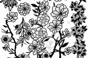 Japanese blossom tree. tattoo idea