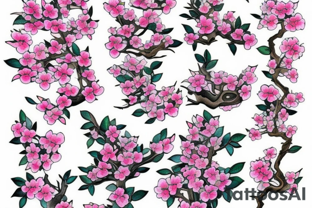 Japanese blossom tree. tattoo idea