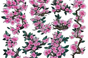 Japanese blossom tree. tattoo idea