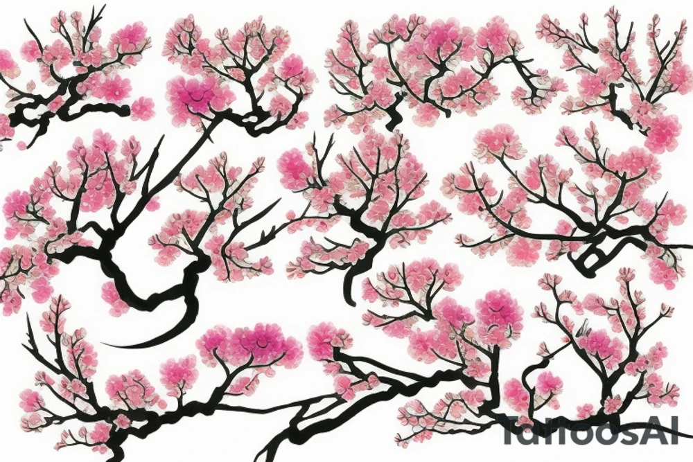 Japanese blossom tree. tattoo idea