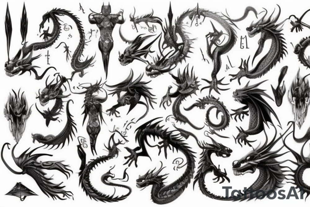 Dragon tattoo idea