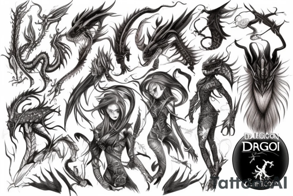 Dragon tattoo idea