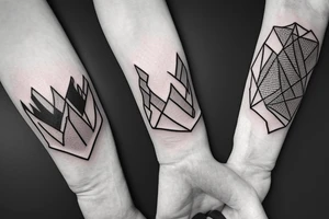 Mountains Nature Snowboard Bracelet tattoo idea