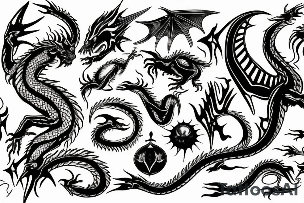 dragon tattoo idea