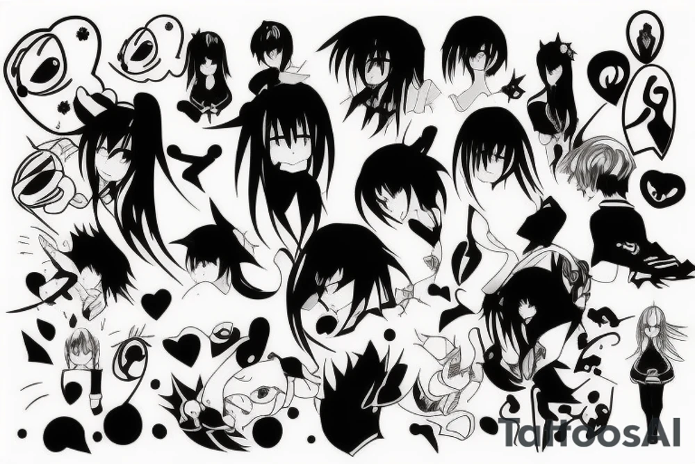 Anime character tattoo idea