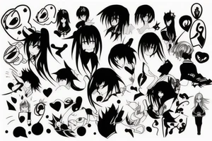 Anime character tattoo idea