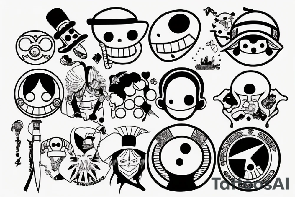 one piece tattoo idea