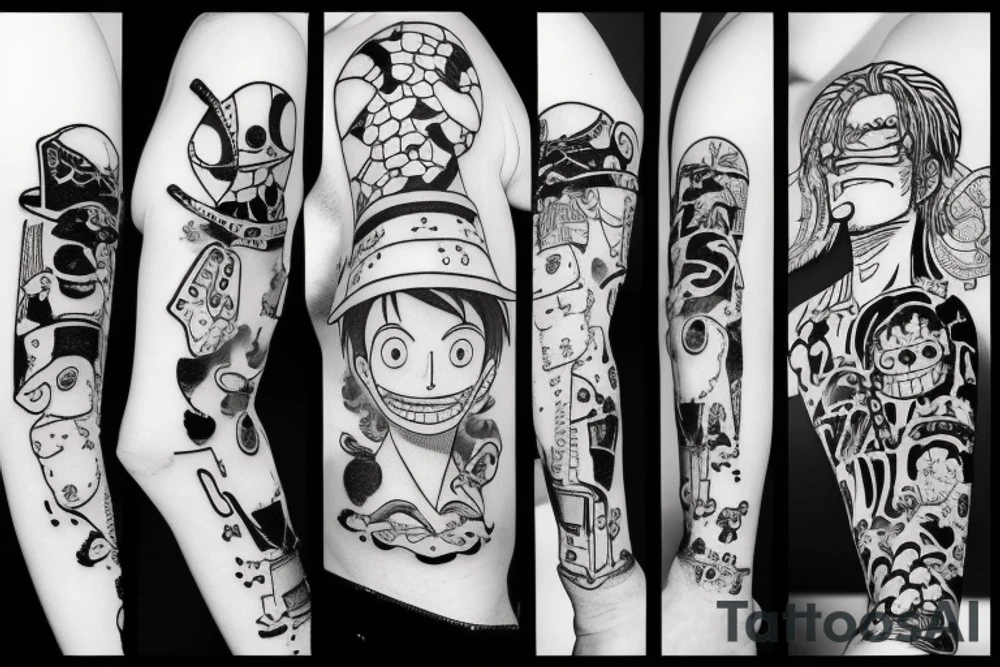 one piece tattoo idea