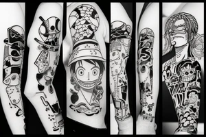 one piece tattoo idea