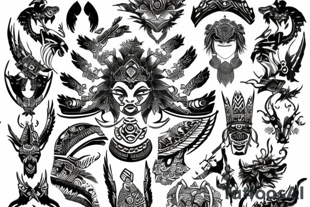 Nix Tribal Asia tattoo idea