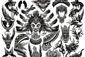 Nix Tribal Asia tattoo idea