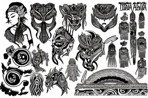 Nix Tribal Asia tattoo idea