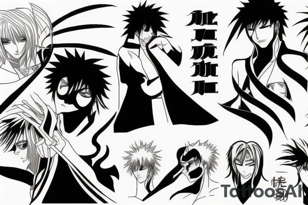 bleach anime tattoo idea