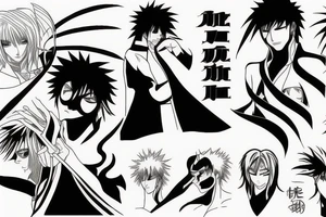 bleach anime tattoo idea