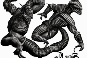 Mortal kombat tournament scorpion kung lao reptile tattoo idea