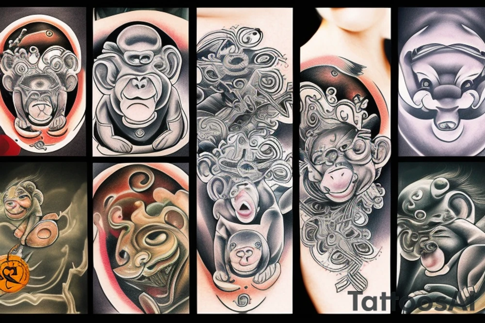 Shaolin monkey tattoo idea