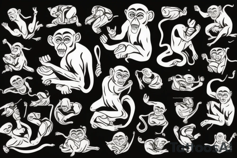 Shaolin monkey tattoo idea