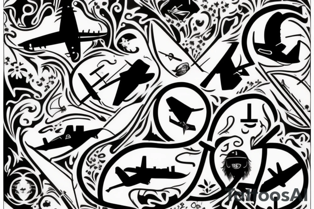 I want the name Isis surround by the trace of a plane tattoo idea
