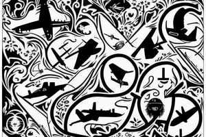 I want the name Isis surround by the trace of a plane tattoo idea