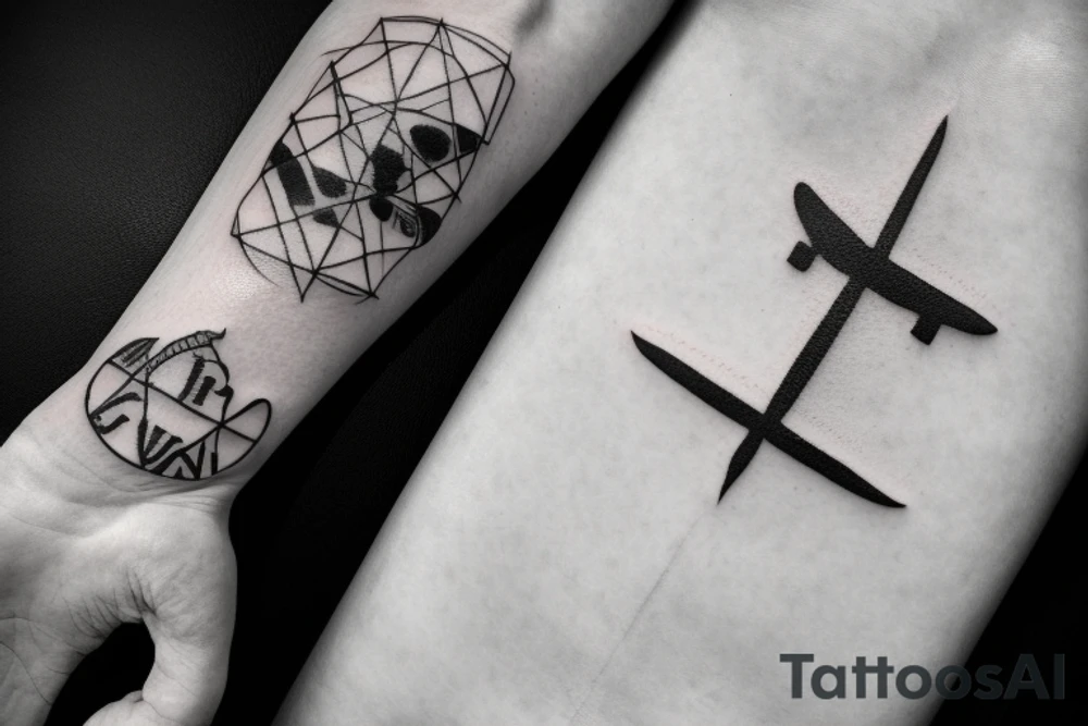 I want the name Isis surround by the trace of a plane tattoo idea