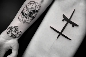 I want the name Isis surround by the trace of a plane tattoo idea
