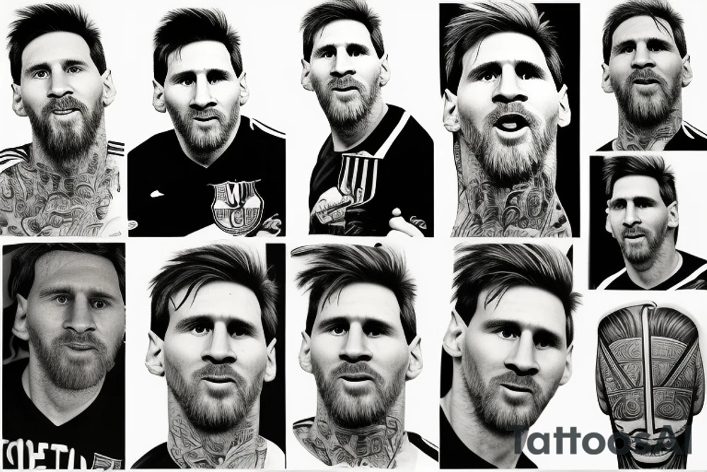 Lionel Messi tattoo idea