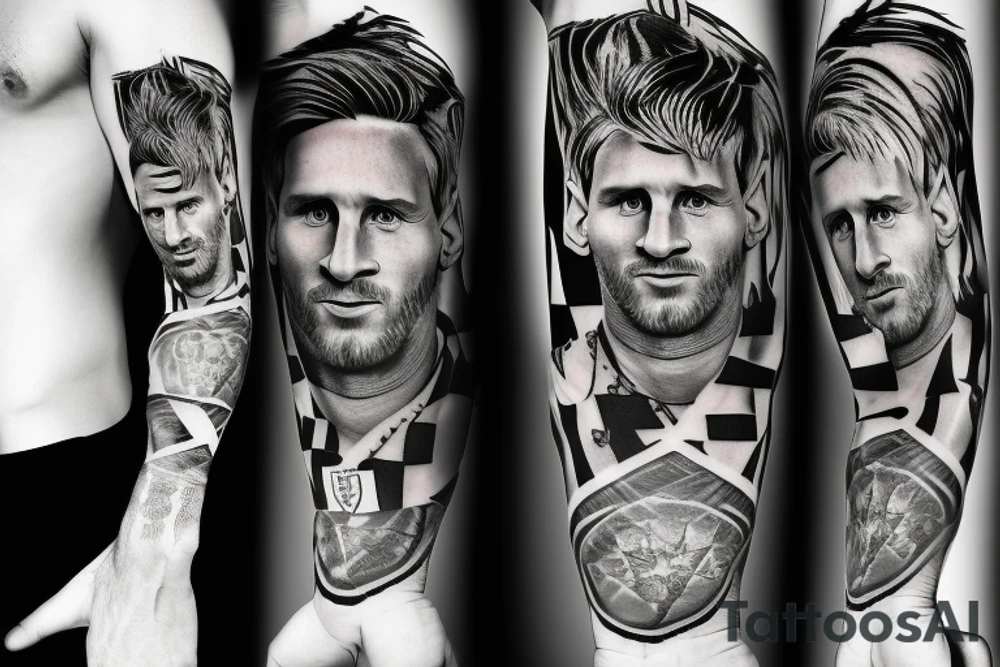 Lionel Messi tattoo idea