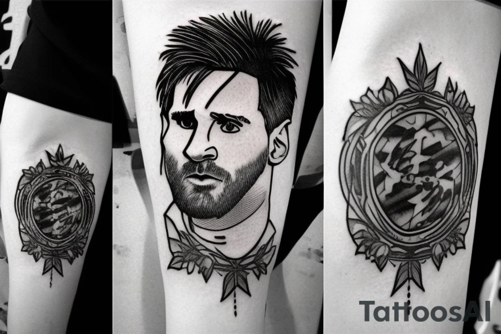 Lionel messi hair tattoo idea
