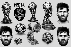 Lionel messi world cup tattoo idea