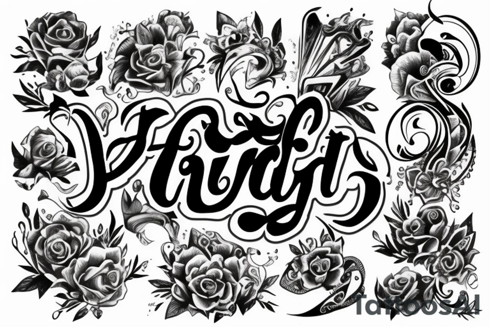 Trust and life tattoo idea