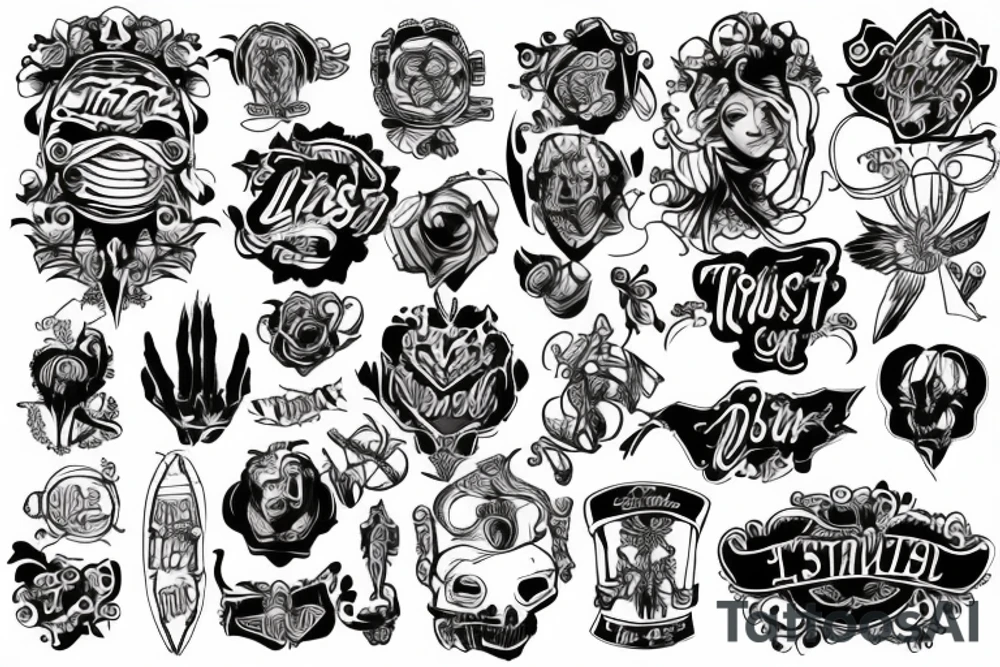 Trust and life tattoo idea