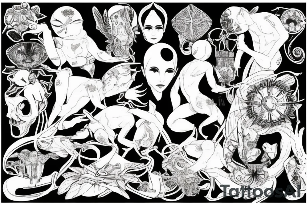 the birth of humanity tattoo idea