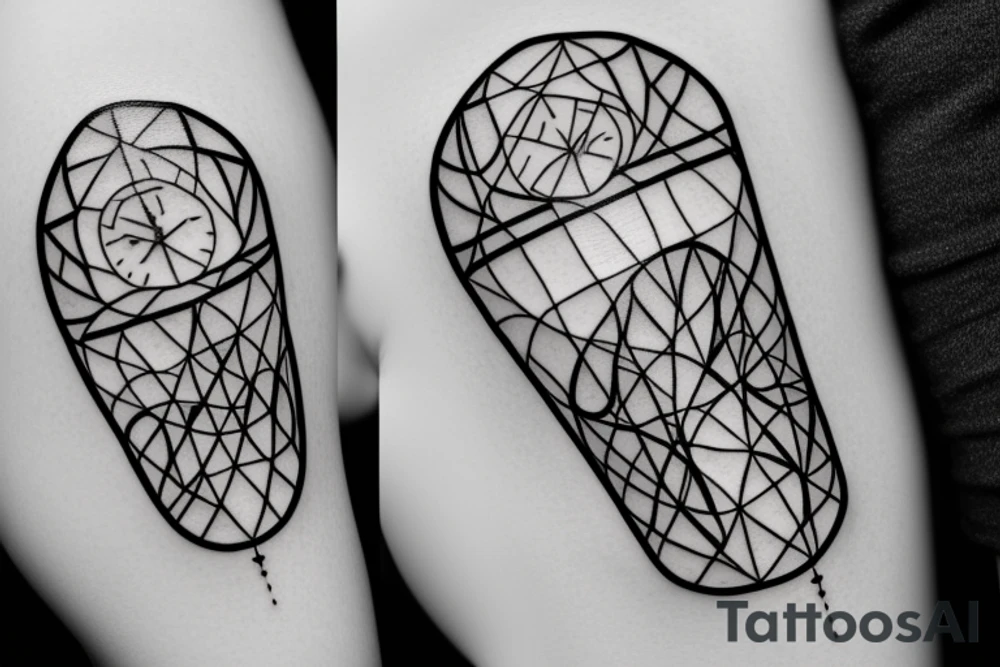 Hourglass tattoo idea