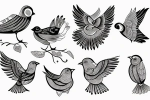 2 birds representing my grandmothers tattoo idea