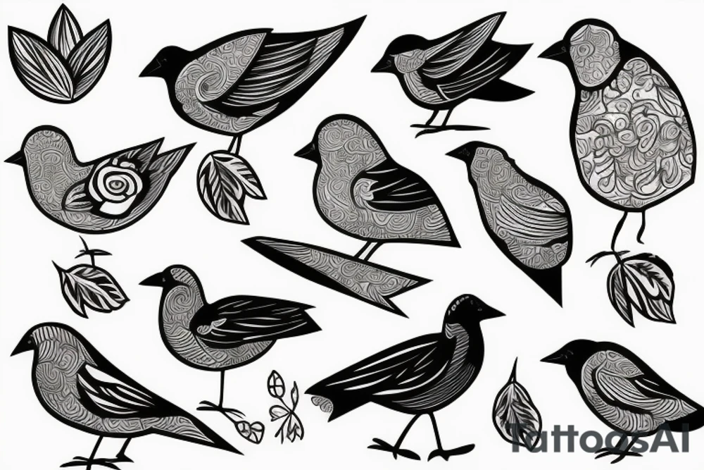 2 birds representing my grandmothers tattoo idea