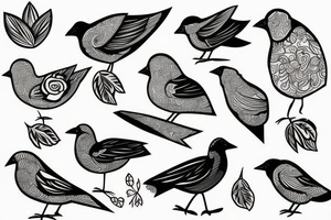 2 birds representing my grandmothers tattoo idea