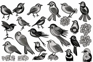 2 birds representing my grandmothers tattoo idea