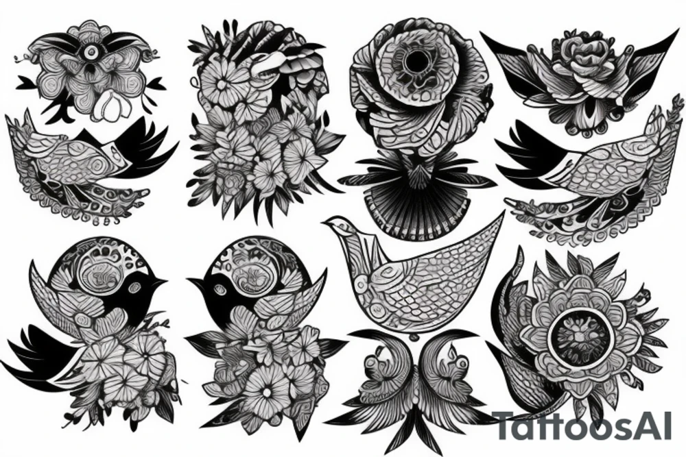 2 birds representing my grandmothers tattoo idea