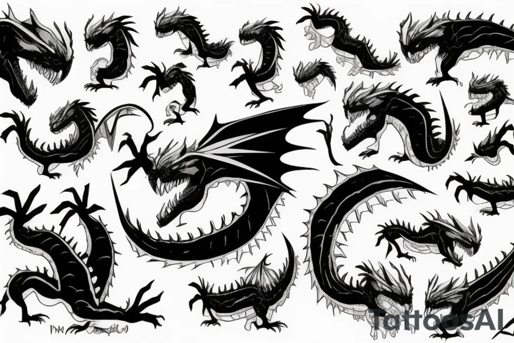 Drogon ball z tattoo idea