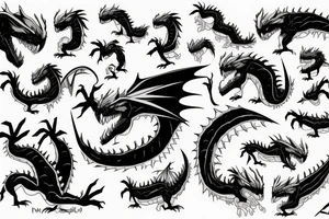 Drogon ball z tattoo idea