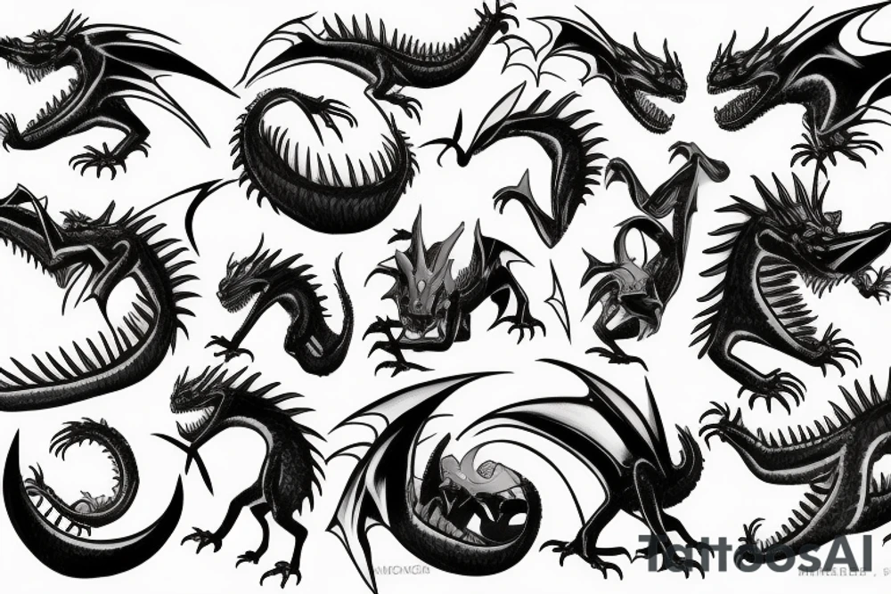 Drogon ball z tattoo idea