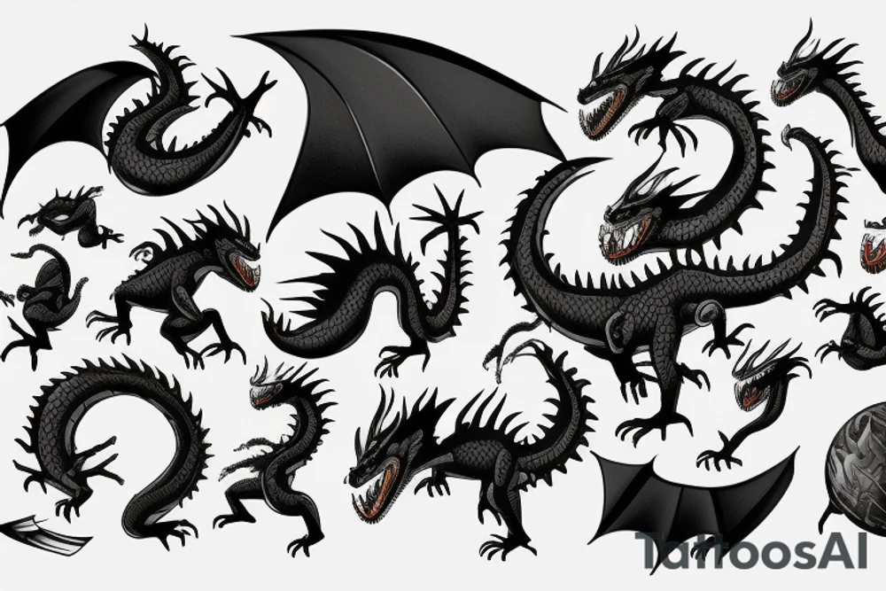 Drogon ball z tattoo idea