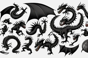 Drogon ball z tattoo idea