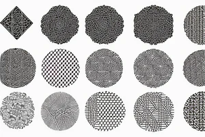 geometric pattern background tattoo idea