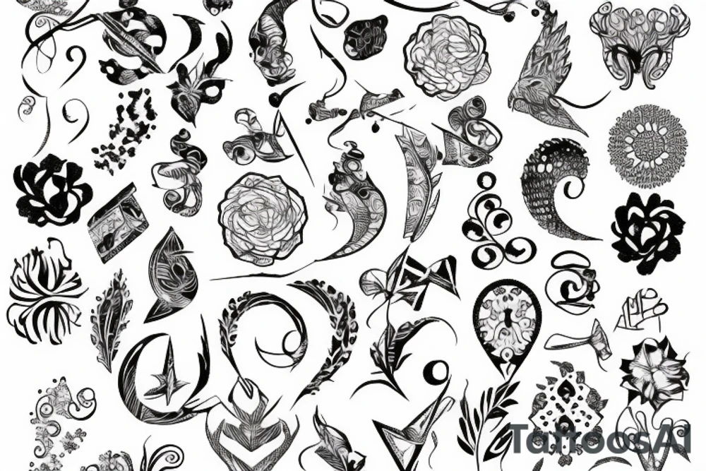 Cracked background tattoo idea
