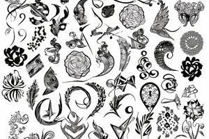 Cracked background tattoo idea