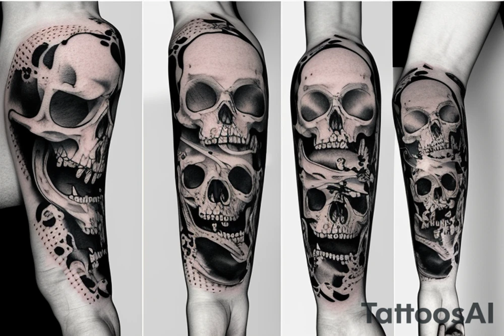 memento mori and amor fati combined tattoo idea